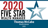 2020 Five Star Wealth Manager Award - Thomas McCabe