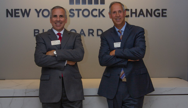 Tom McCabe and Steve Linden at the NYSE